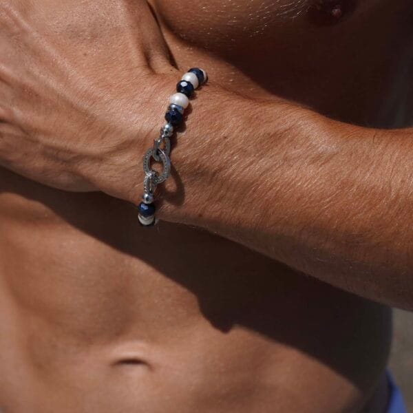 HORUS, brazalete con perlas, unisex, Luison