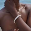 Brazalete Blanco Amor, Joyería Luison