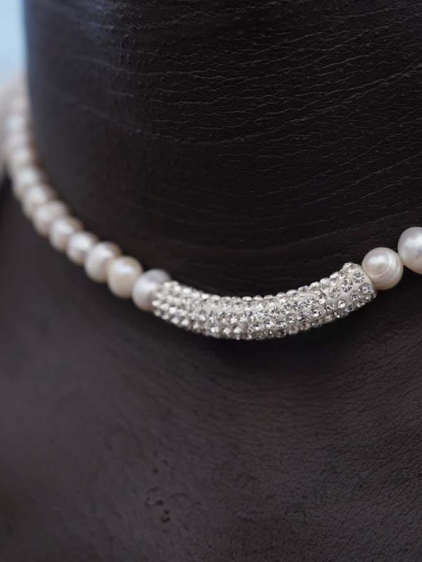 Collar Poseidón Perlas Blancas y Plata 925, Joyería Luison