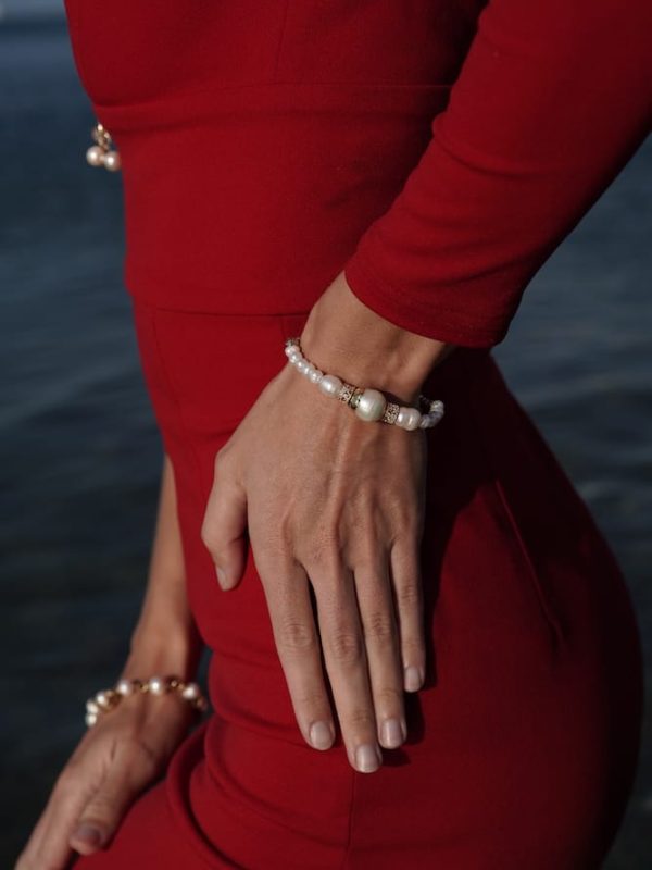ATHENEA Brazalete de Perlas Blancas, Luison
