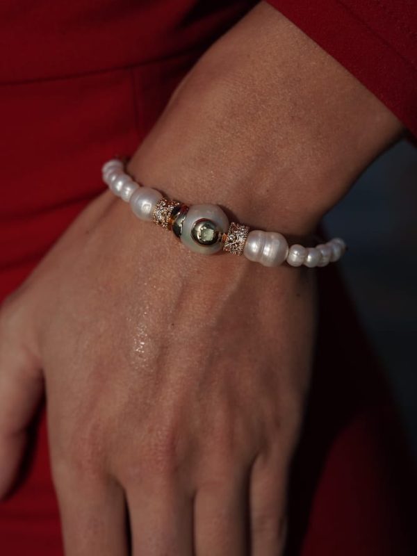 ATHENEA Brazalete de Perlas Blancas, Luison
