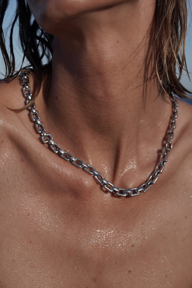 Collar Silver Rodiun, Joyería Luison
