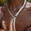 DSC09326 Collar Extravaganza Trenzado Triple Perlas Naturales y Oro 18k, Joyería Luison