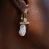 Pendientes Queen Perlas Barrocas y Oro 18k, Joyería Luison