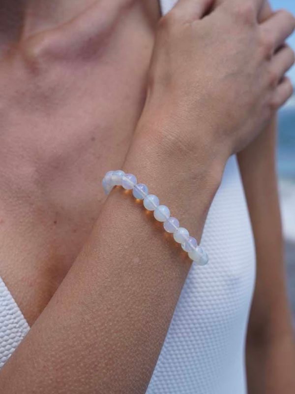 Brazalete Regalo de Luna Piedra de Luna y Oro 18k, Joyería Luison