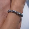 Brazalete de Perlas con Cierre de Plata 925 Blue Love, Joyería Luison