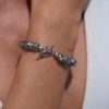 Brazalete de Perlas con Cierre de Plata 925 Blue Love, Joyería Luison