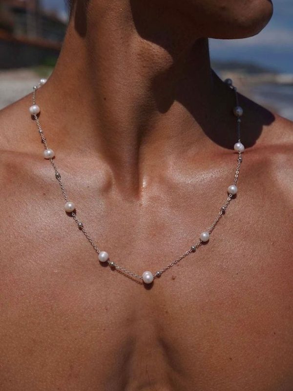 Collar Secret de Plata 925 y Perlas Naturales, Joyería Luison