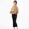 CND001_01_p Chaqueta Bomber Dorada con Lentejuelas, Luison