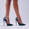Tacones Helena Noche Verde (1) Tacones Helena Noche Verde