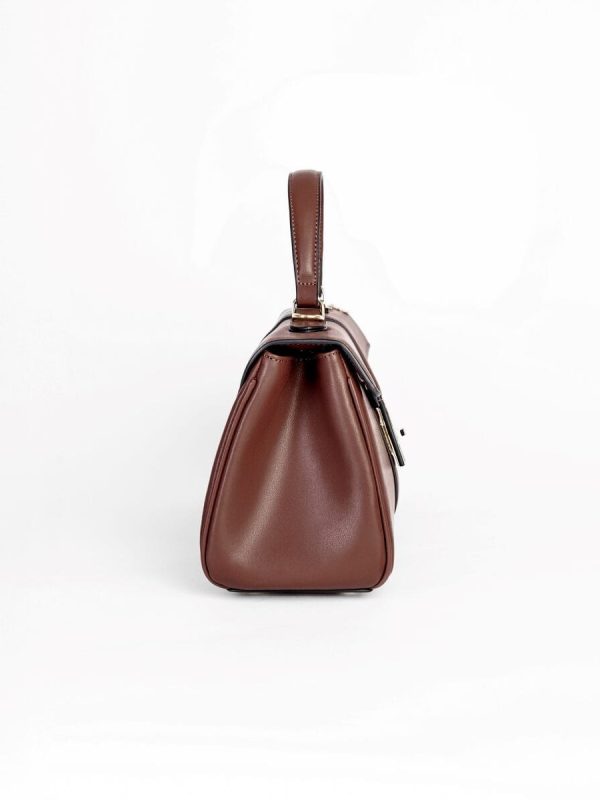 Bolso Elegante de Piel, Bandolera Caramelo Mujer, Luison