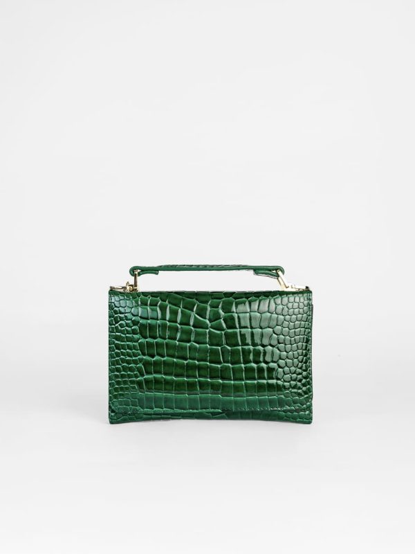 Jeisson_Pulido_Dimitrii_752 Cartera Verde Cocodrilo, Bolso de Mano Elegante, Luison