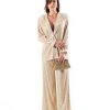 TDFG2025_1 Conjunto de Traje Dorado con Lentejuelas, Luison