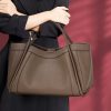 Bolso de Piel Cocodrilo Marron