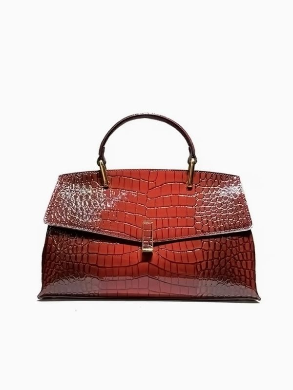 Bolso de Piel Rojo Cocodrilo Premium | LUISON