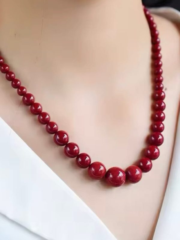 Collar de Jade Cinabrio Natural | LUISON