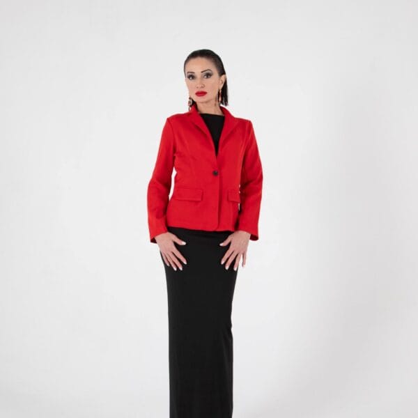 Chaqueta Roja Elegante para Mujer | LUISON