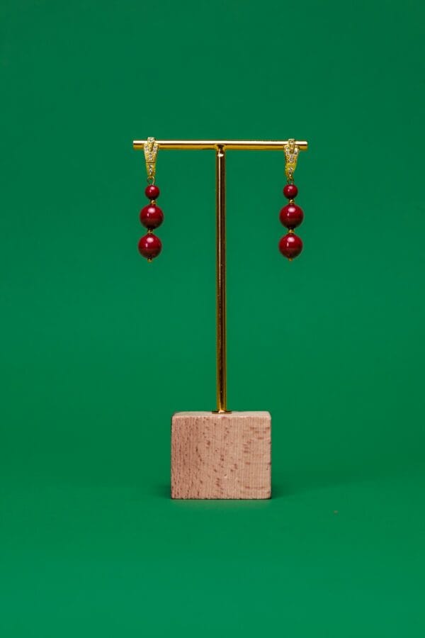 Pendientes Jade Rojo Passion Love | LUISON