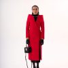ALPP014014140_1 Abrigo Rojo Elegante para Mujer | LUISON