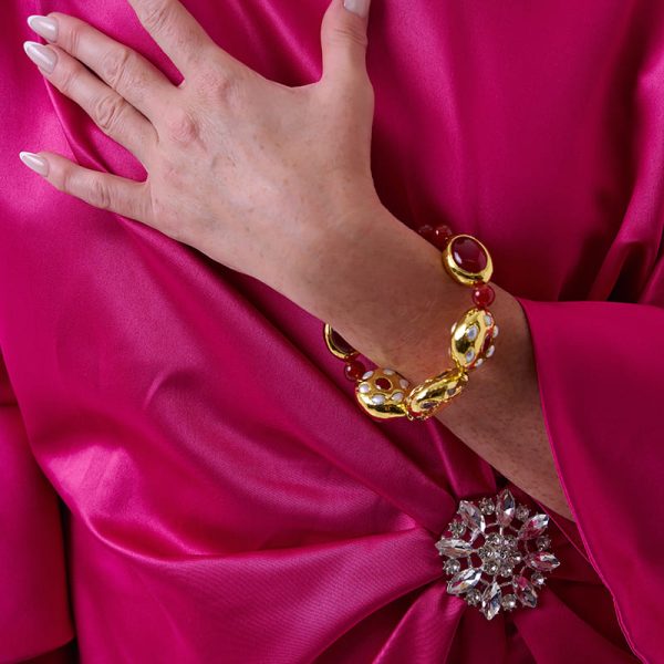 Brazalete Barroco Flower Gold