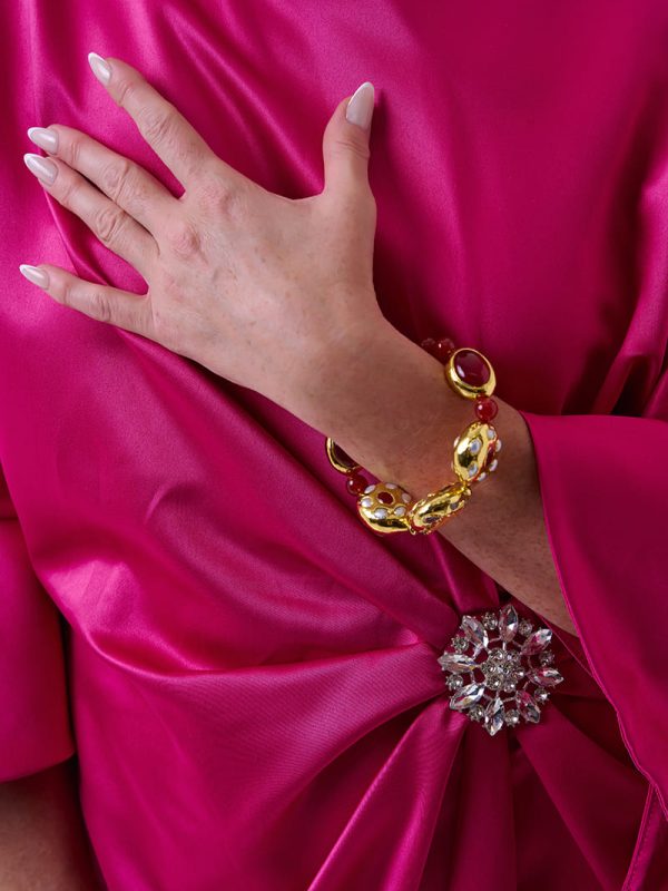Brazalete Barroco Flower Gold (1) Brazalete Barroco Flower Gold