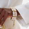 Brazalete Destiny Pearls Gold (1) Brazalete Destiny Pearls Gold