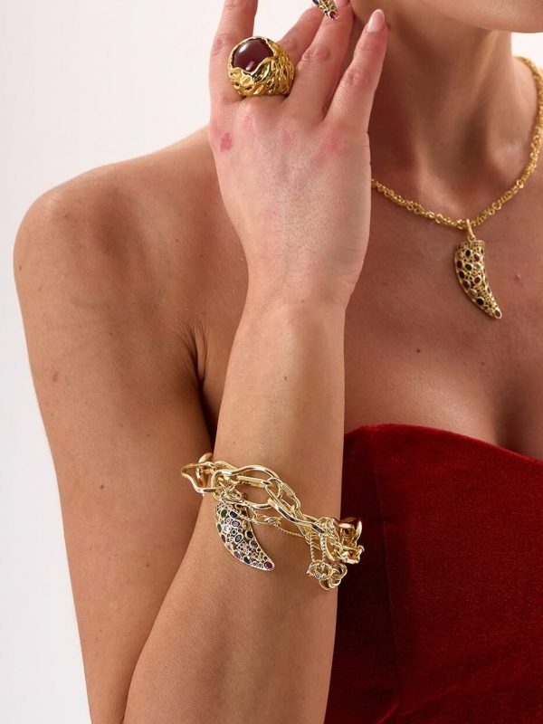 Brazalete Horn Murano Gold Brazalete Horn Murano Gold