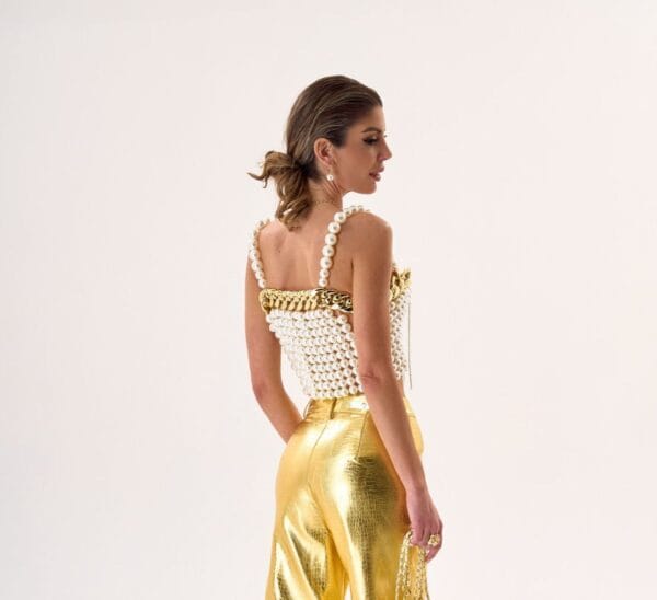 Corpiño de Perlas Artesanal – Top de Perlas Exclusivo para Fiesta y Eventos | LUISON