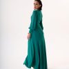 VDEM1212_2 Vestido De Mar | Elegante Vestido de Noche Turquesa | LUISON