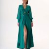 VDEM1212_3 Vestido De Mar | Elegante Vestido de Noche Turquesa | LUISON
