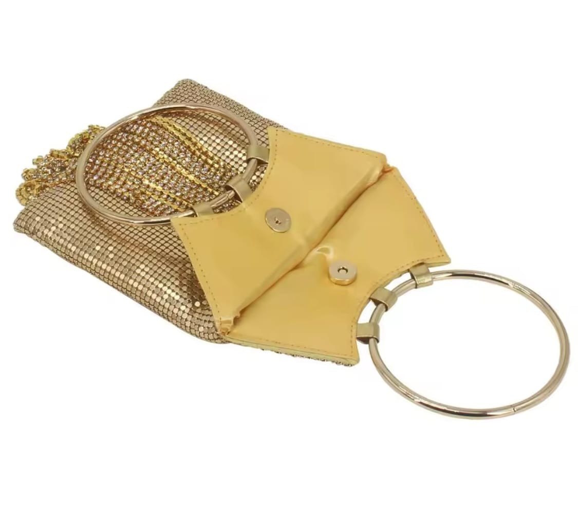 Bolso Dorado con Borla - Clutch de Lentejuelas para Fiesta | LUISON