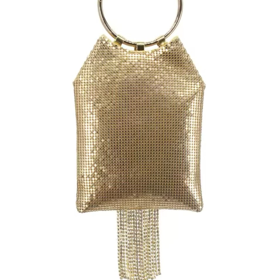 Bolso Dorado con Borla - Clutch de Lentejuelas para Fiesta | LUISON