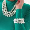 BPG537788 Brazalete Trinidad Pearls | Triple Hilera de Perlas Marinas Naturales | Joya Artesanal LUISON