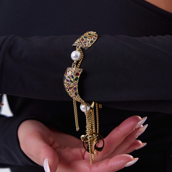 Brazalete Enigma Muranian Pearl Gold