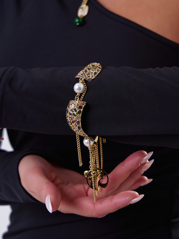 Brazalete Enigma Muranian Pearl Gold