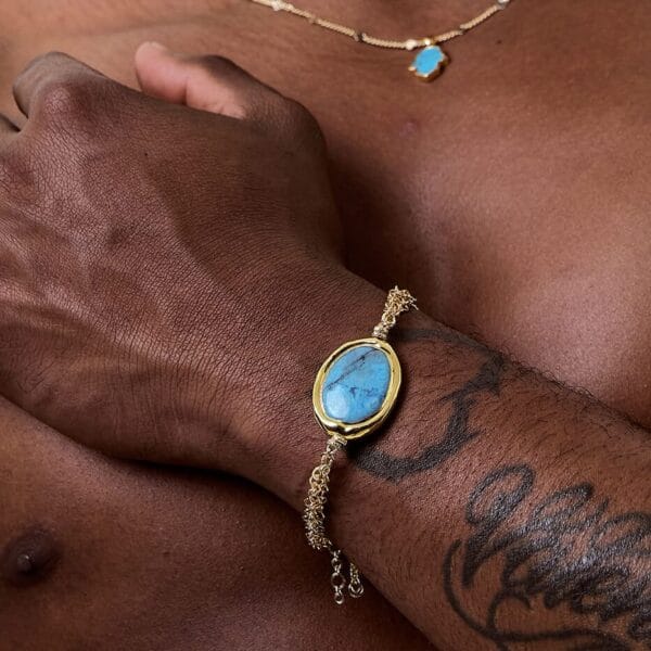 Brazalete Lapislázuli Gold