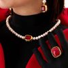 Gargantilla Unisex Pearl Diamond Jade Gargantilla Unisex Pearl Diamond Jade