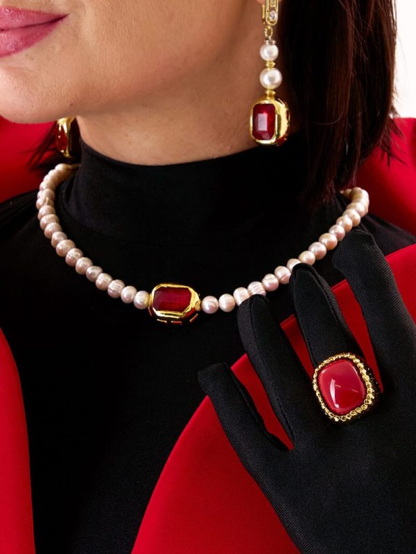 Gargantilla Unisex Pearl Diamond Jade Gargantilla Unisex Pearl Diamond Jade