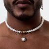 DSC00671 Collar Pearl White Obsidiana Gold