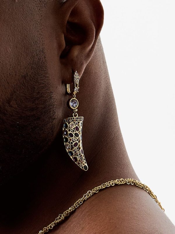 Pendientes Murano Swarovski Gold1 Pendientes Murano Swarovski Gold