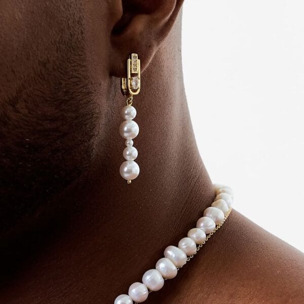 Pendientes Pearl Gold