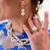 Anillo Perla Barroca Murano Gold
