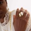 Anillo Barroco Perla Gold