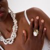 Anillo Barroco Perla Gold