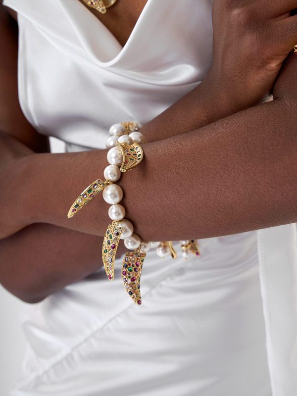 Brazalete Estrella Marina Murano Gold