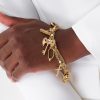Brazalete Llave de Ángel Dorado (1) Brazalete Llave de Ángel Dorado