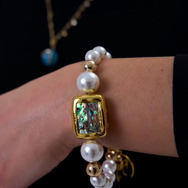Brazalete de Perlas Australianas Blancas