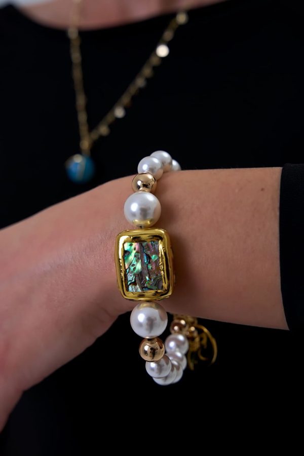 Brazalete de Perlas Australianas Blancas