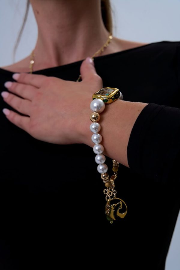 Brazalete de Perlas Australianas Blancas - Imagen 2