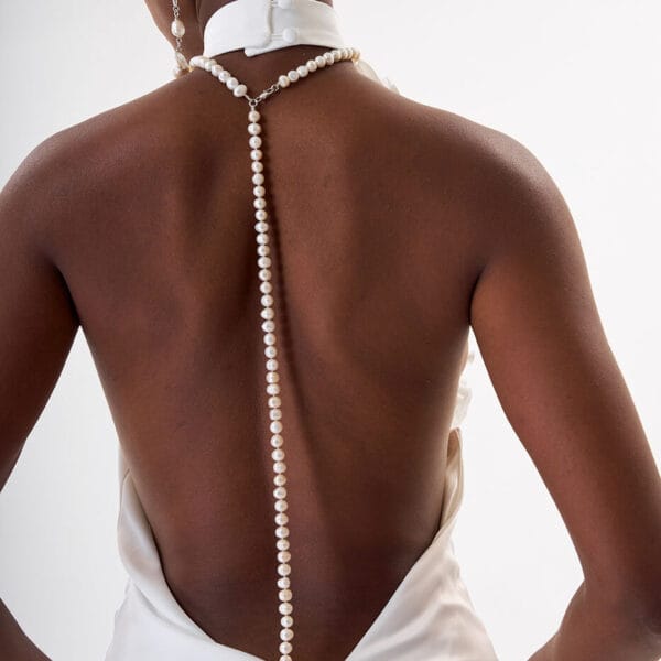 Collar Línea de Perlas Silver